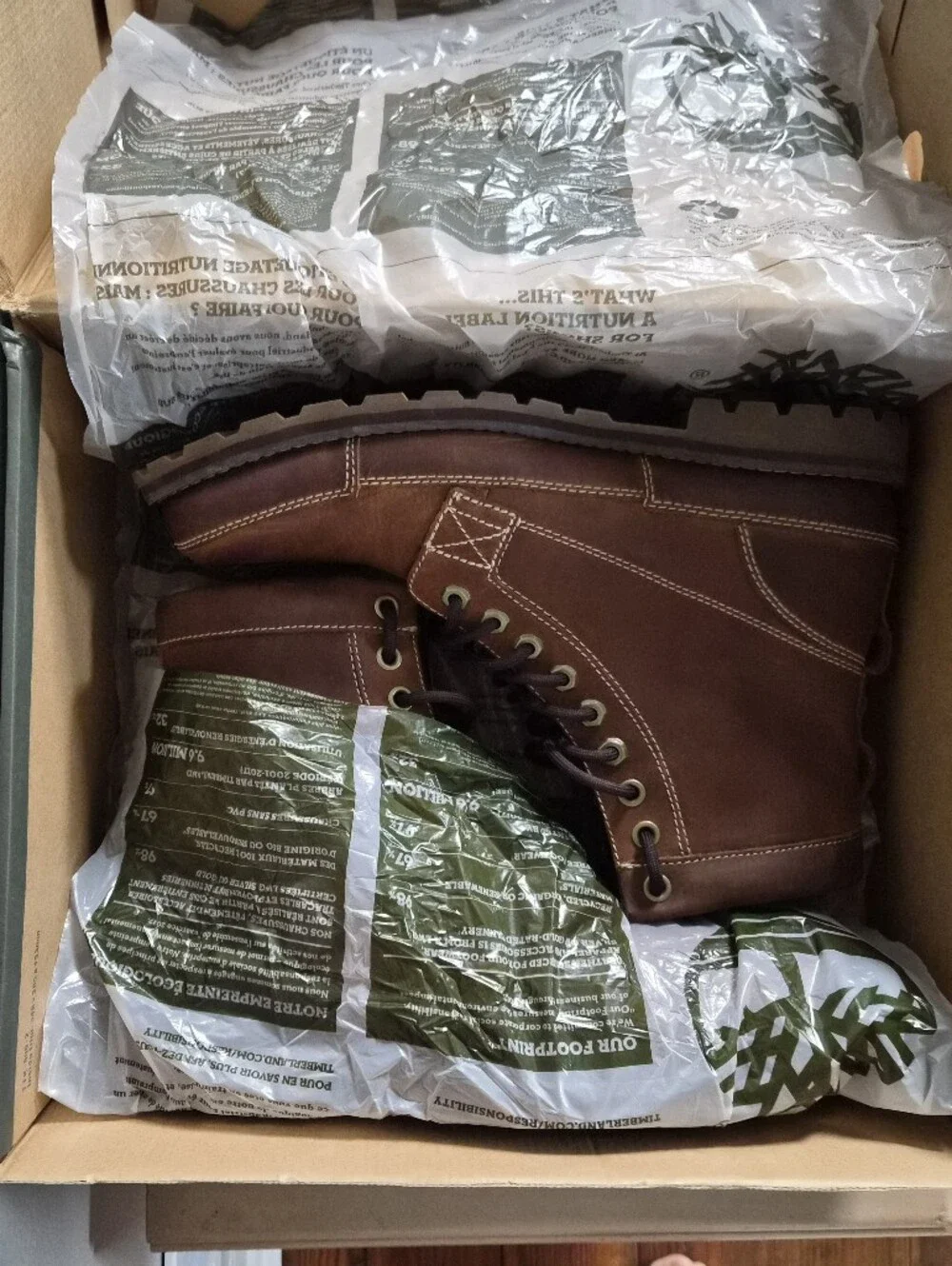 Men's Brown Lace-Up Work Boots